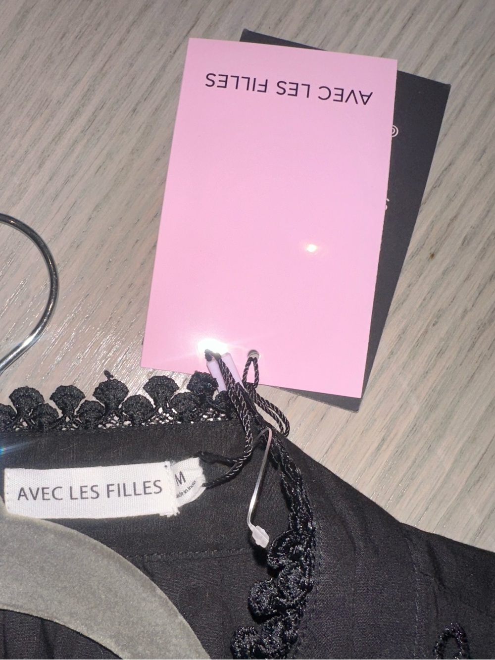 Avec Les Filles Eyelet Midi Dress with Waist Tie - Picture 6 of 9